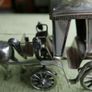 Vintage Hand Made Large Silver Plated Cutajar Works, Malta, Horse and Carriage Image 3