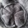 Seeberger womens Gray animal hair blend fuzzy bucket hat with a flower decoration new Image 7