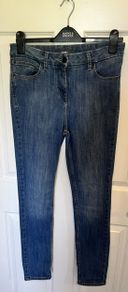 Marks & Spencer Ladies Blue Jeans. High Quality. Size 12 Slim Fit.  Slight Stretch. Immaculate