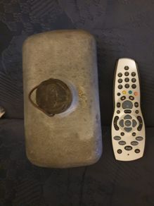 Vintage metal hot water bottle