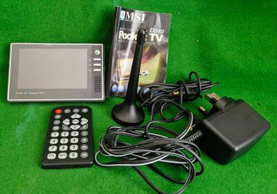 Vintage MSI Pocket TV D310 + accessories