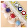 Brand New Anyasen fringe ribbon 2 pieces tassel ribbon colorful pompoms ribbon bobble ball Image 5