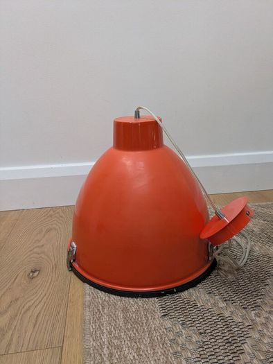 Pendant light 'Anteros 38' Industrial orange/metal - Suitable for LED / Indoor