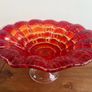 vintage art glass centre bowl Image 2