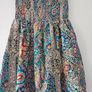 Boho Multicolor  Strapless Short Dress Small size Image 2