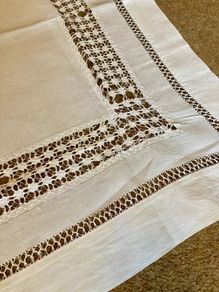 Vintage Belfast Linen Tablecloth 1950s