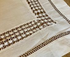 Vintage Belfast Linen Tablecloth 1950s