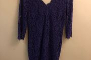 Gallery purple lace dress (size 12)