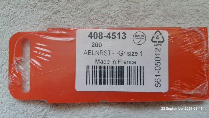 HellermannTyton WIC1 Snap On Cable Markers, Yellow, Pre-printed -; +; A; E; Earth; L; N; R; S; T, 2 -> 2.8mm