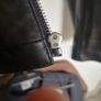 vintage Y2k dolce and gabbana womens black lambskin jacket motor racer style Image 4