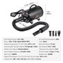 Dog Dryer, 2000W/2.7HP Dog Blow Dryer, Pet Grooming Dryer with Adjustable Speed and Temperature Control, Pet Hair Dryer with 4 Nozzles and Extendable Hose, Black Image 6
