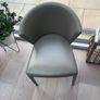 Calligaris all leather dining chairs (8) Image 8