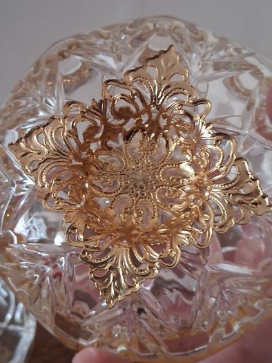 Vintage Killarney Irish Crystal Trinket/Vanity Set