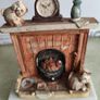 Peter Fagan Colour Box Cats Collection Vintage 1984 Cats On Fireplace Ornament Image 5