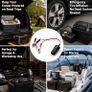 12V Battery for alligator Clips to Cigarette Lighter Socket Adapter Cable, Emergency Direct Power Cord for Car Tire Inflator, Cooler, Vacuum, Universal for All 12V Vehicles, Image 2