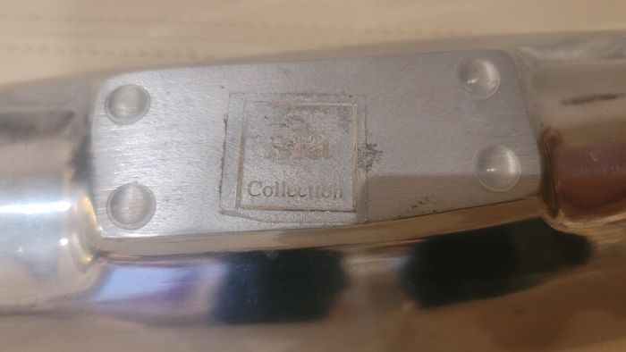 Sia Silver Metal Oblong Dish
