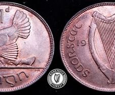 [#2362] - Ireland 1928 | Irish 1d | Irish One Penny | KM.3 | UNC
