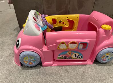 Fisher-Price Laugh & Learn Smart Stages Crawl Around Car - Pink