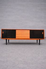 Mid century Danish teak stock sideboards drawers