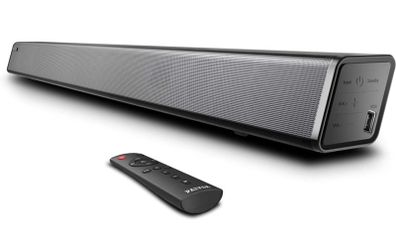 Sound Bar for TV, 120 dB Bluetooth Soundbars with Built-in Subwoofer, Wall Mounted Home Theater, Music/Moive/News Modes, Strong Bass, Remote, Optical/AUX/Coaxial/USB Connection (FREE POSTAGE)