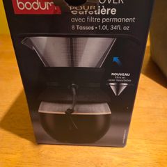 Bodrum 8 Cup Pour Over Coffee and Bodum Milk Frother