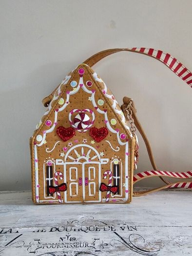 Betsey Johnson Rare Collectible 2018 Gingerbread House Bag