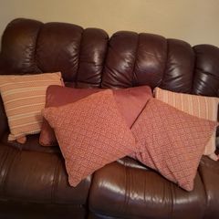 Orange Copper Colured Cushions