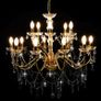 Chandelier 2-layer Golden 15 x E14 Bulbs Image 4