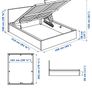 IKEA ottoman king bed , excellent condition Image 2