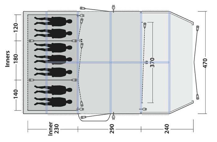 Outwell Knoxville 7SA Family Tent