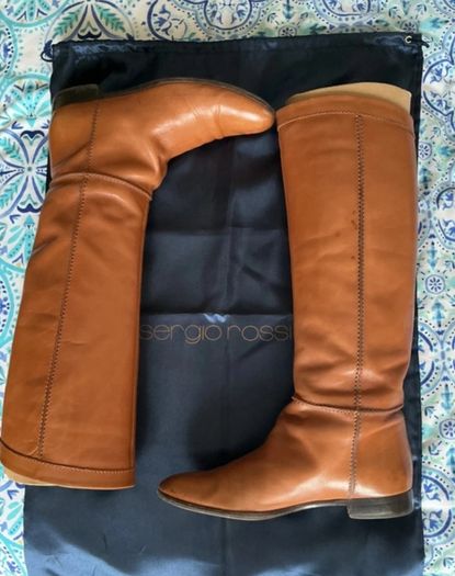 Authentic Sergio Rossi tall equestrian boots size 4