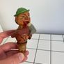 Vintage Anri Hand Carved Wood Beer Drinker Bottle Cork Stopper Image 2
