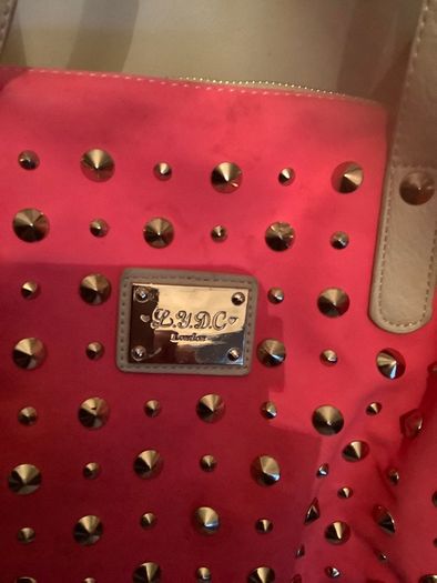 Coral & Cream Studded Bag