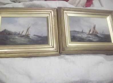 pair of oil painting by british artist GEORGE KNIGHT