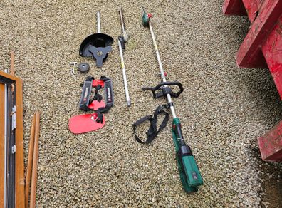 4-in-1 Garden cordless Multi tool Chainsaw Hedge trimmer Strimmer multitool