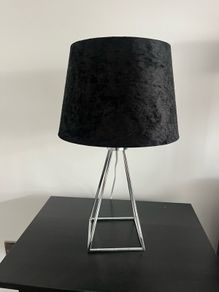 Black table lamps x2