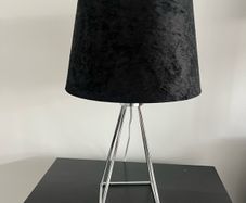 Black table lamps x2