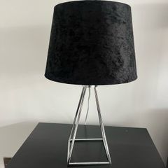 Black table lamps x2