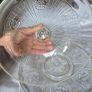 Vintage Pressed Clear Glass, Cheese Dome, Cheese Bell, Cheese Board, Dessert Dome, with matching Plate Image 5