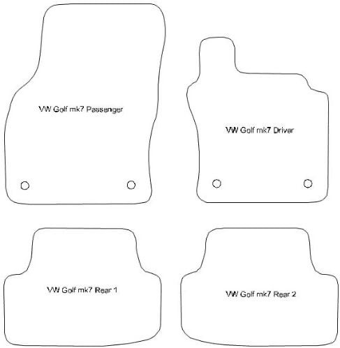 WV Golf MK7 Car mats Michelin