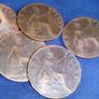 1896 Victoria Pennies. Image 4