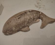 garden plaster cast fish