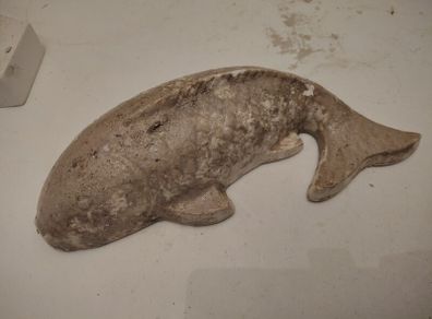 garden plaster cast fish
