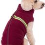 Cosy Polar Fleece Coat for Dogs, Full body Jacket, Dogs Ones With D Ring, Zipper with Reflective Jumpsuit, Winter Clothes for Pet Dog Outdoor or Indoor Small Dogs (Red, XS M, Image 2