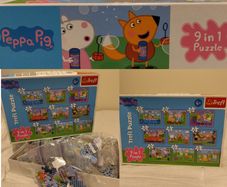 Peppa Pig Bumper box of  9 jigsaw Puzzles