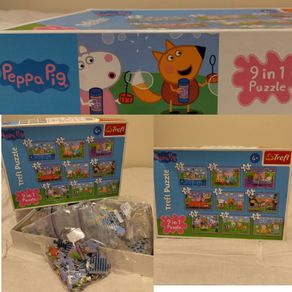 Peppa Pig Bumper box of  9 jigsaw Puzzles