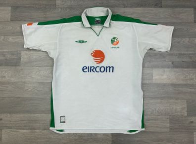 Vintage 2003 Umbro Ireland Away Jersey Shirt Mens XL
