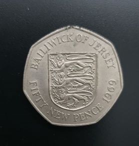 Jersey 50p Coin 1969