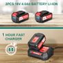 BRAND NEW 36V Brushless Leaf Blower Cordless Lithium Battery Image 4
