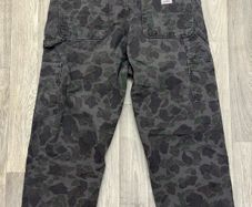 Carhartt Duck Single Knee Camo Canvas Carpenter Pants Trousers Mens XL W38 L30